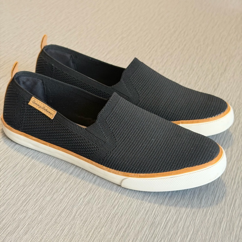 Tommy Bahama Enisa Black Knit Slip On Sneakers Women’s 10